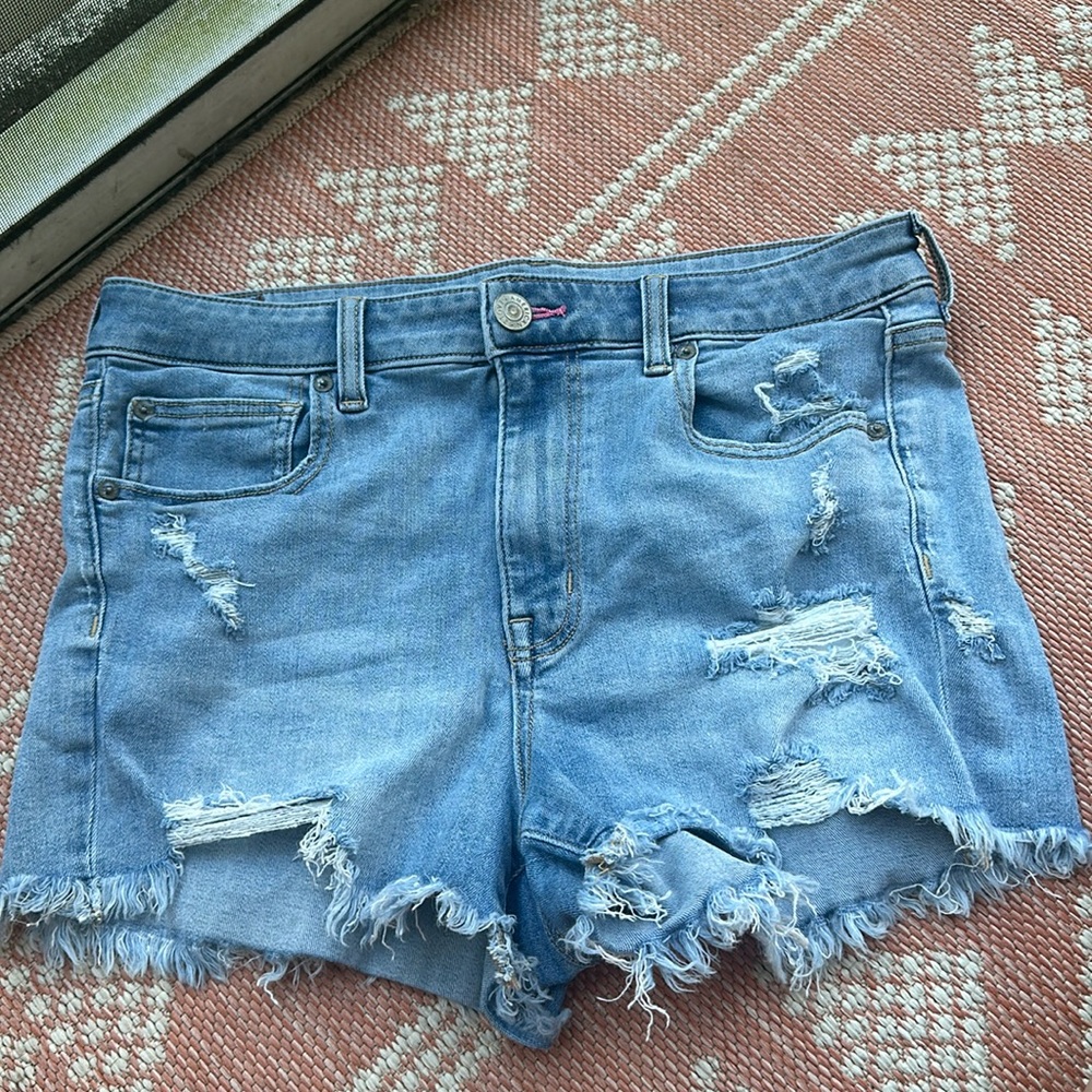 AE Hi Rise Pride shorts